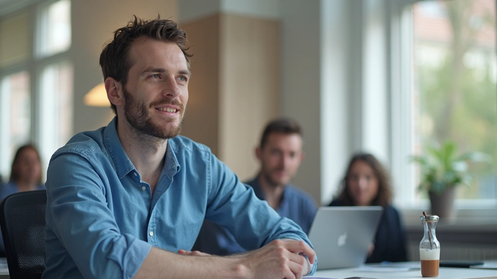 Professionele spreker die Nederlandse vocalen demonstreert met duidelijke mondbewegingen